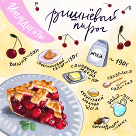 Вишневый пирог