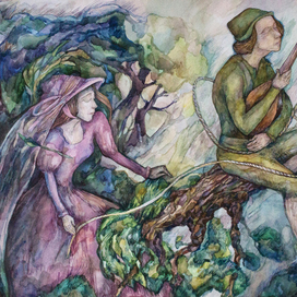 Иллюстрация к сказкам братьев Гримм