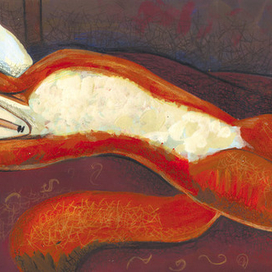 Колобок в стиле Модильяни. Лиса 2 