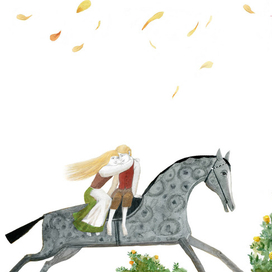 Иллюстрация к сказке Х. К. Андерсена "Снежная королева"