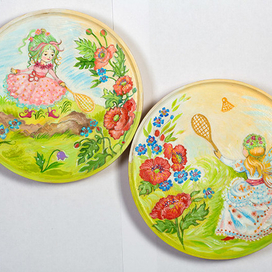 Феечки играют в бадминтон