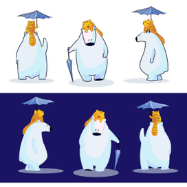 Медведь и кот