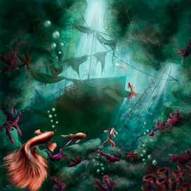 Затонувший корабль