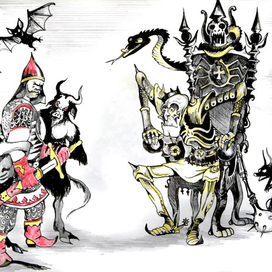 рыцарь с кощеем