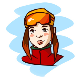 Сноубордистка Joke