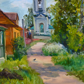 дорога к Варваринской церкви Плёс