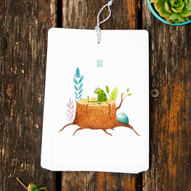 Congrats card (frog)