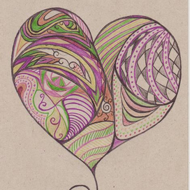 Открытка сердце