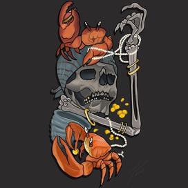 Череп и крабы