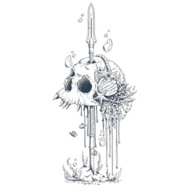 Череп русалки