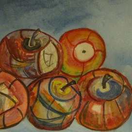 геометрические яблоки