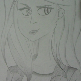 Девушка (карандашом)