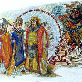 Иллюстрация к книге"Мифы народов мира"