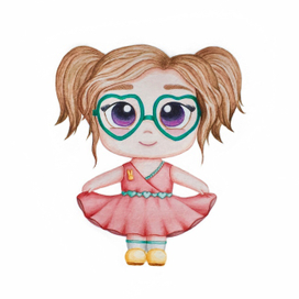 Девочка в очках