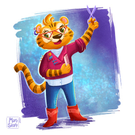 Тигр стилист