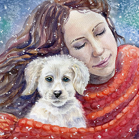 Иллюстрация к рассказу Виктории Миш «Снег»