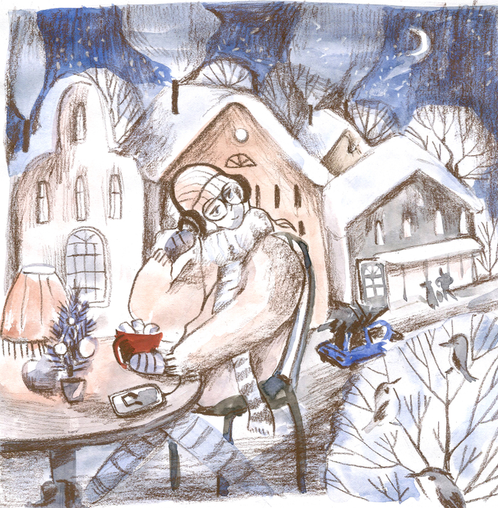 Зимнее кафе