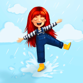 Девочка и дождь