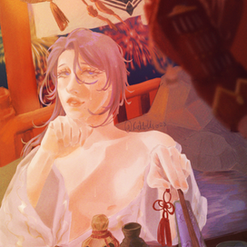 Персонаж Аято из игры Геншин Импакт 