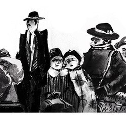 Иллюстрация к рассказу М. Зощенко "Гримаса нэпа"