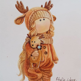 кукла в охре