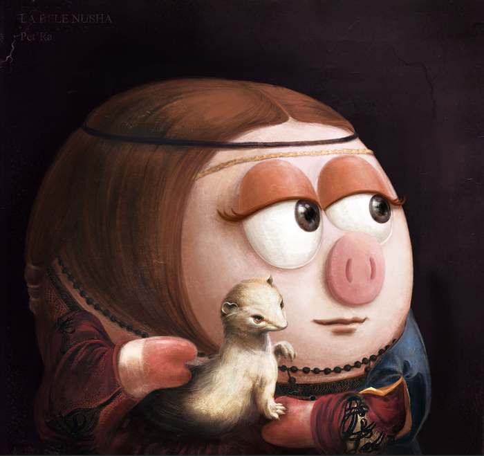 "Нюша с горностаем"