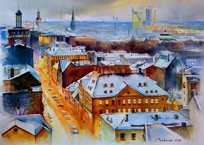 ,,Вечерняя Рига,,тест бумаги