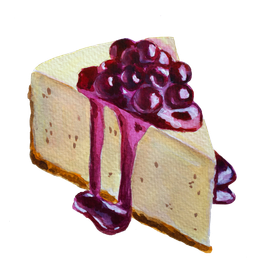 Черничный чизкейк 