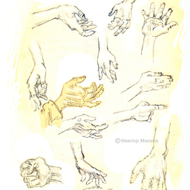 наброски в блокноте