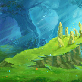 Заставка онлайн игры "Лесная поляна"