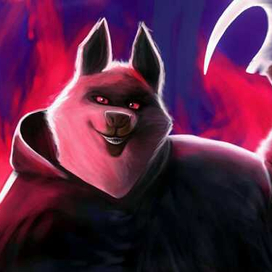 Рисунок волка из мультфильма "Кот в сапогах"