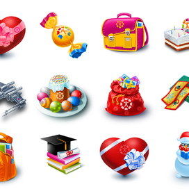 Иконки-подарки для bookmix