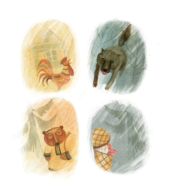 Иллюстрация к сказке "Маша и Медведь"