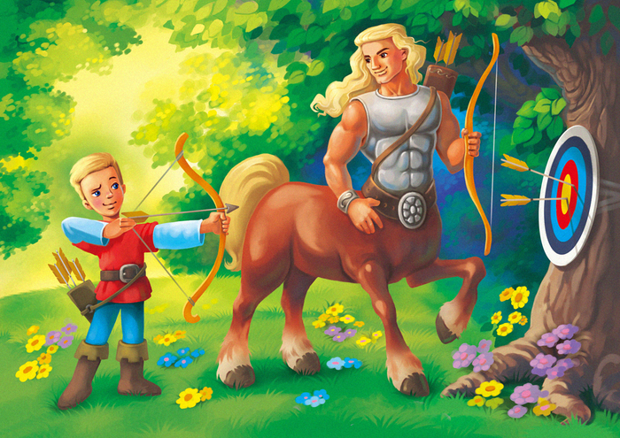 Кентавр учит стрелять