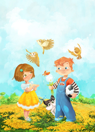 С одуванчиками