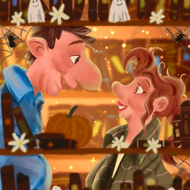 Свидание в библиотеке 