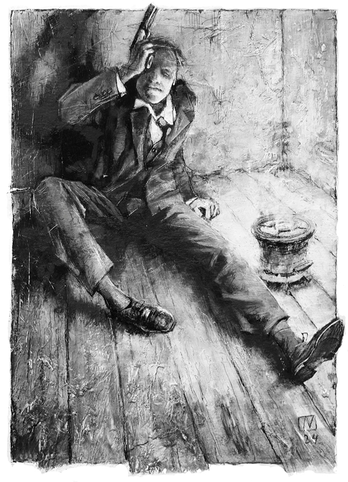 М.А. Булгаков "Записки покойника" иллюстрация к 3 главе (самоубийство)