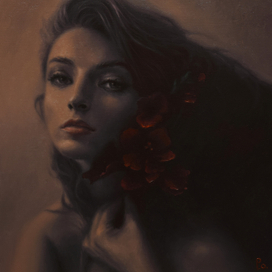 Лиловые сумерки Августа (Purple twilight of August) Из серии Чеховские Музы