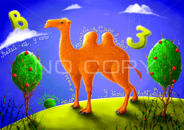 Верблюд. Домашняя азбука.