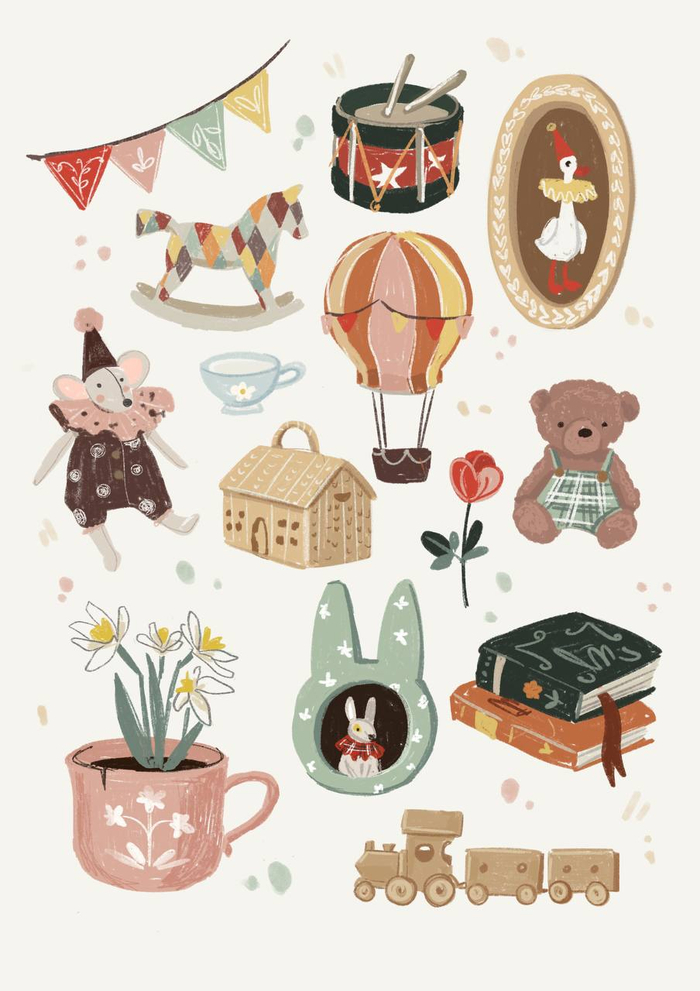 Набор иллюстраций для стикерпака