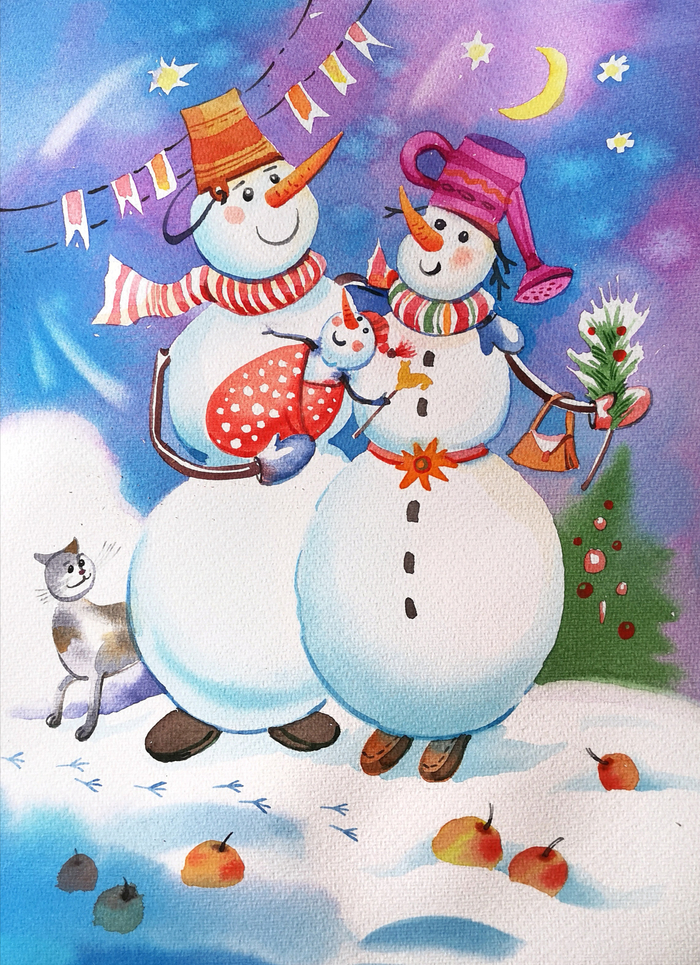 "Снеговичок народился!!!"