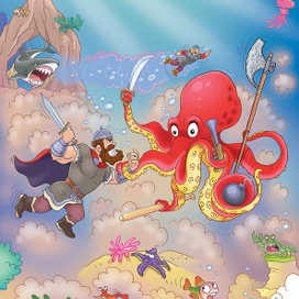 Иллюстрация для детского журнала