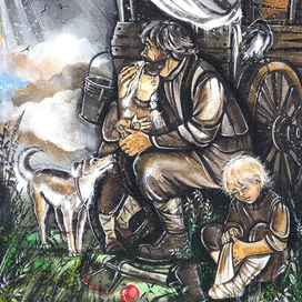 Первый снег. Иллюстрация к рассказу