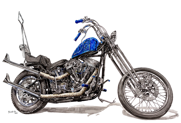 Кастом на базе Harley-Davidson Softail 1989