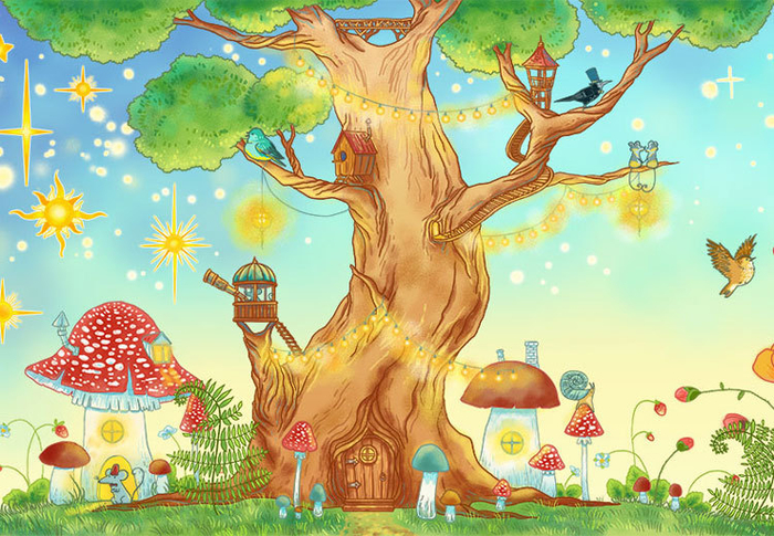 Дерево. Фрагмент.