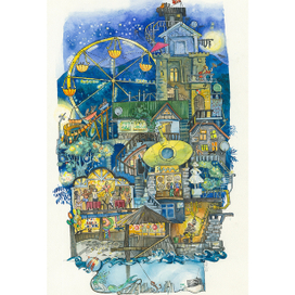 Город. Полночь