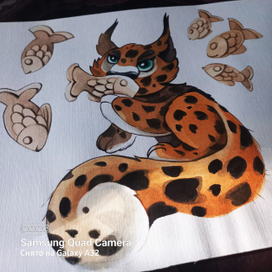 Котенок и печеньки