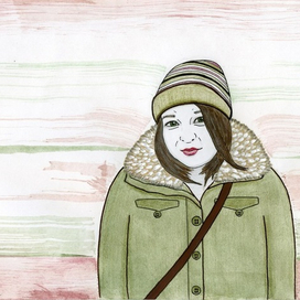 полная девочка - хипстер