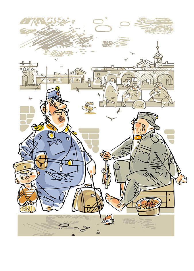 Я. Гашек. Похождения бравого солдата Швейка. Лист №1