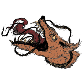 Angry wolf